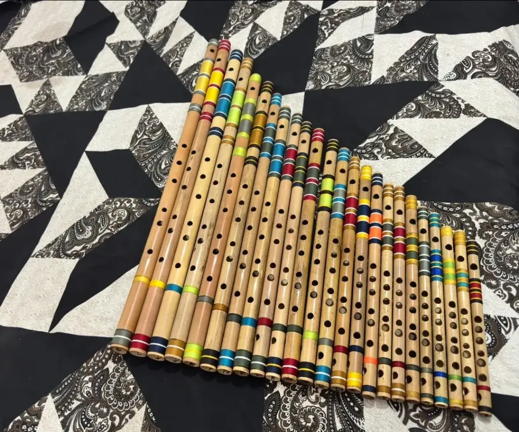 Full set of 24 Bamboo Flutes left hand