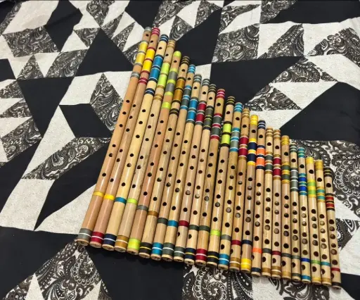 Full set of 24 Bamboo Flutes left hand